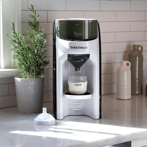 Baby Brezza New and Improved Formula Pro Advanced Formula Dispenser Machine - Automatically Mix a Warm Formula Bottle Instantly - Easily Make Bottle with Automatic Powder Blending, White